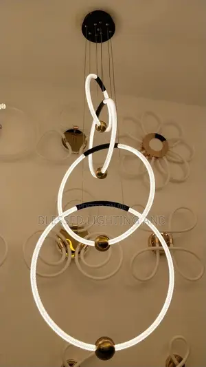 Size 60cm, 50cm, 40cm, 30cm Led 5 Rings Staircase, Living Room, Dinnin