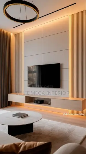 Megasoild Interior Tv Stand and Chairs