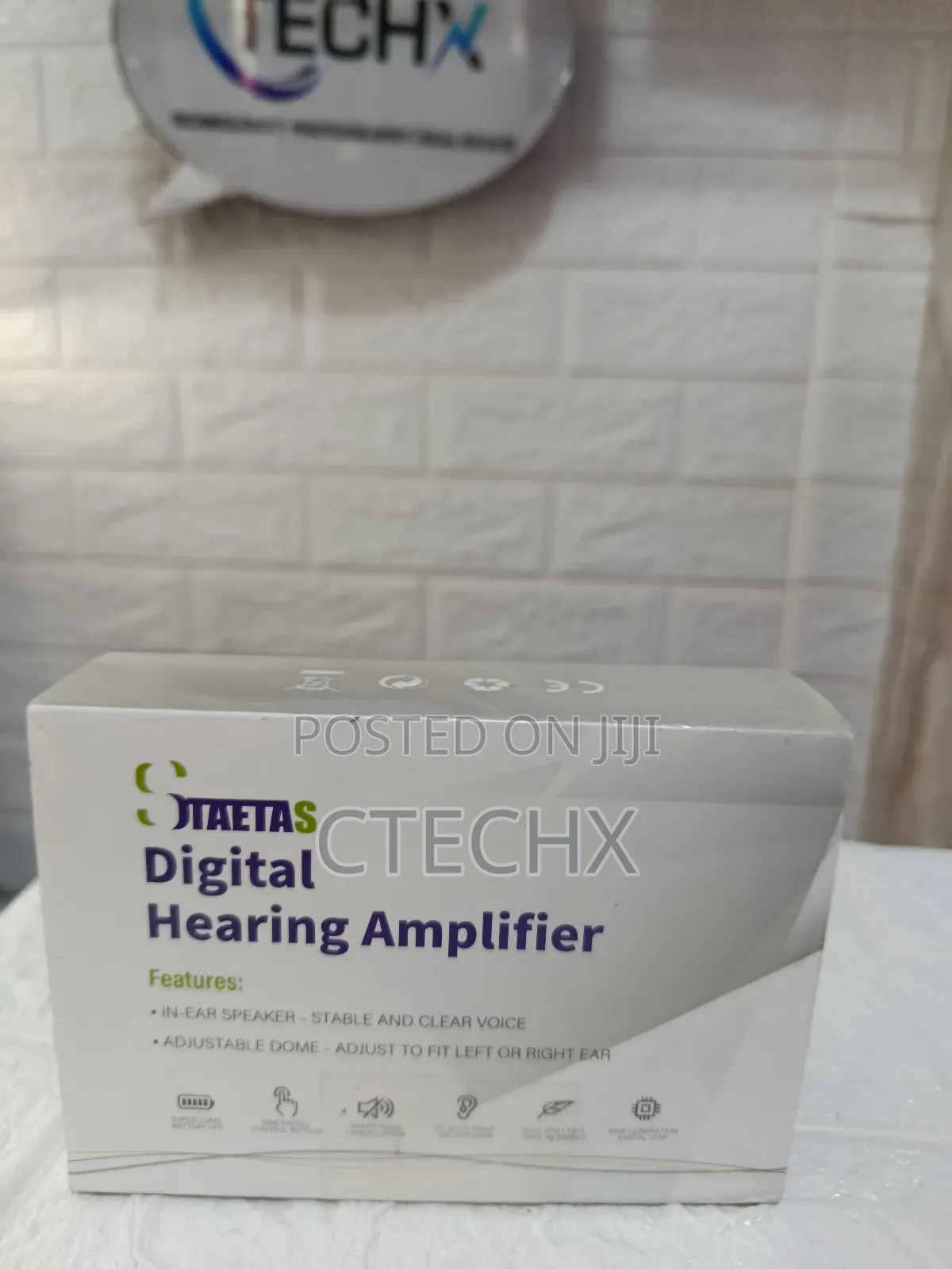 Staetas Rechargeable Digital Hearing Amplifier Device, 40 Hours