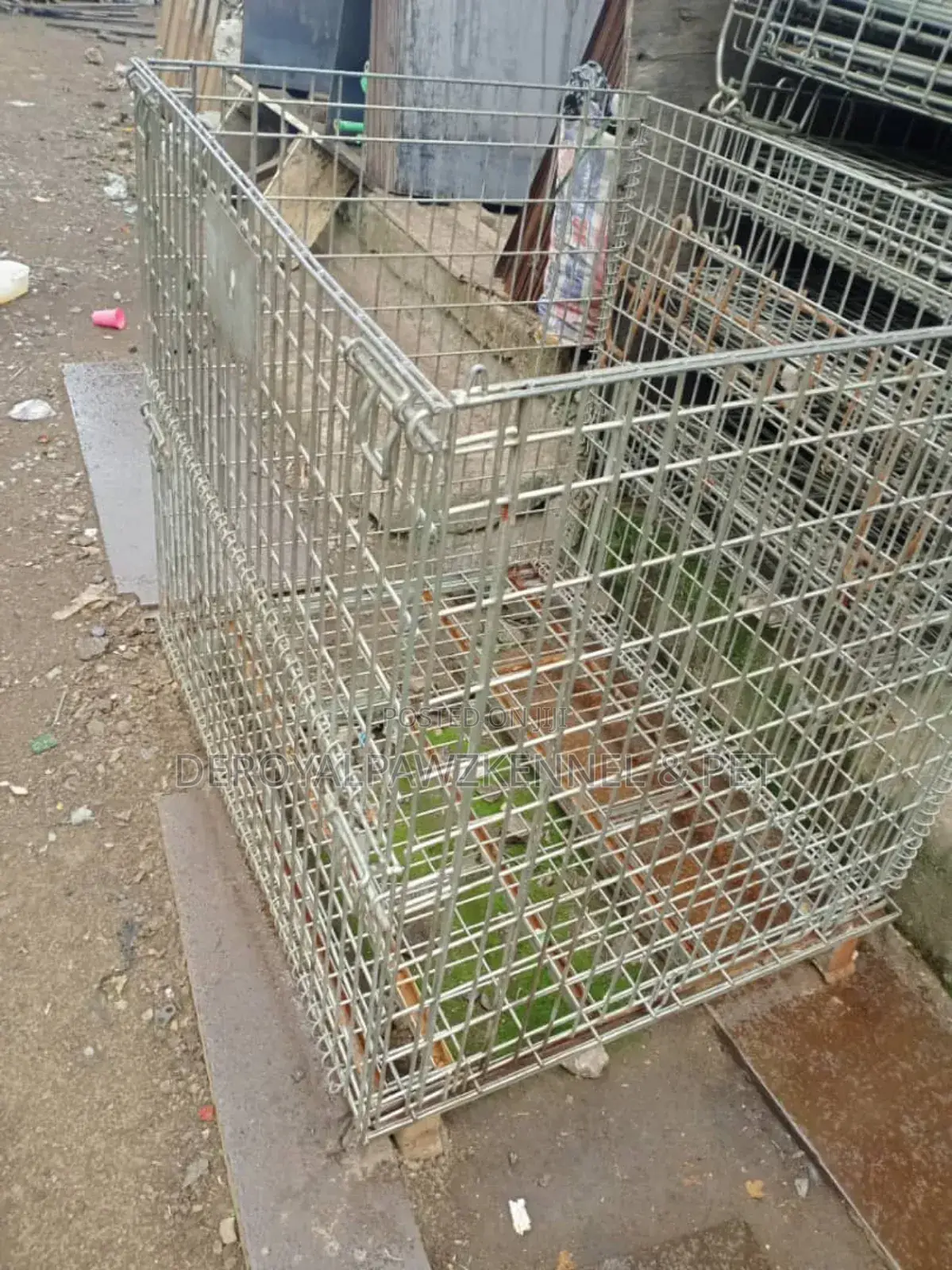 Imported Collapsible Galvanised Iron Dog Cage