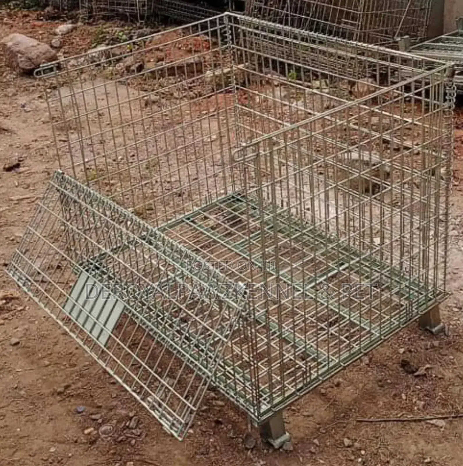 Imported Collapsible Galvanised Iron Dog Cage