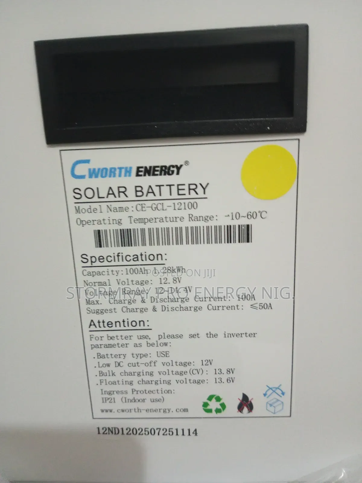 100ah Cworth Lithium Battery