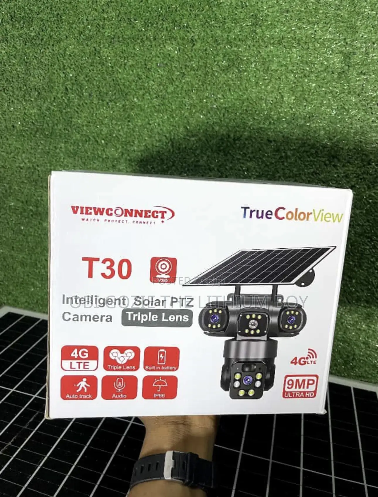 Best Solar Camera Importer in Lagos. Triple Lens Solar Camera