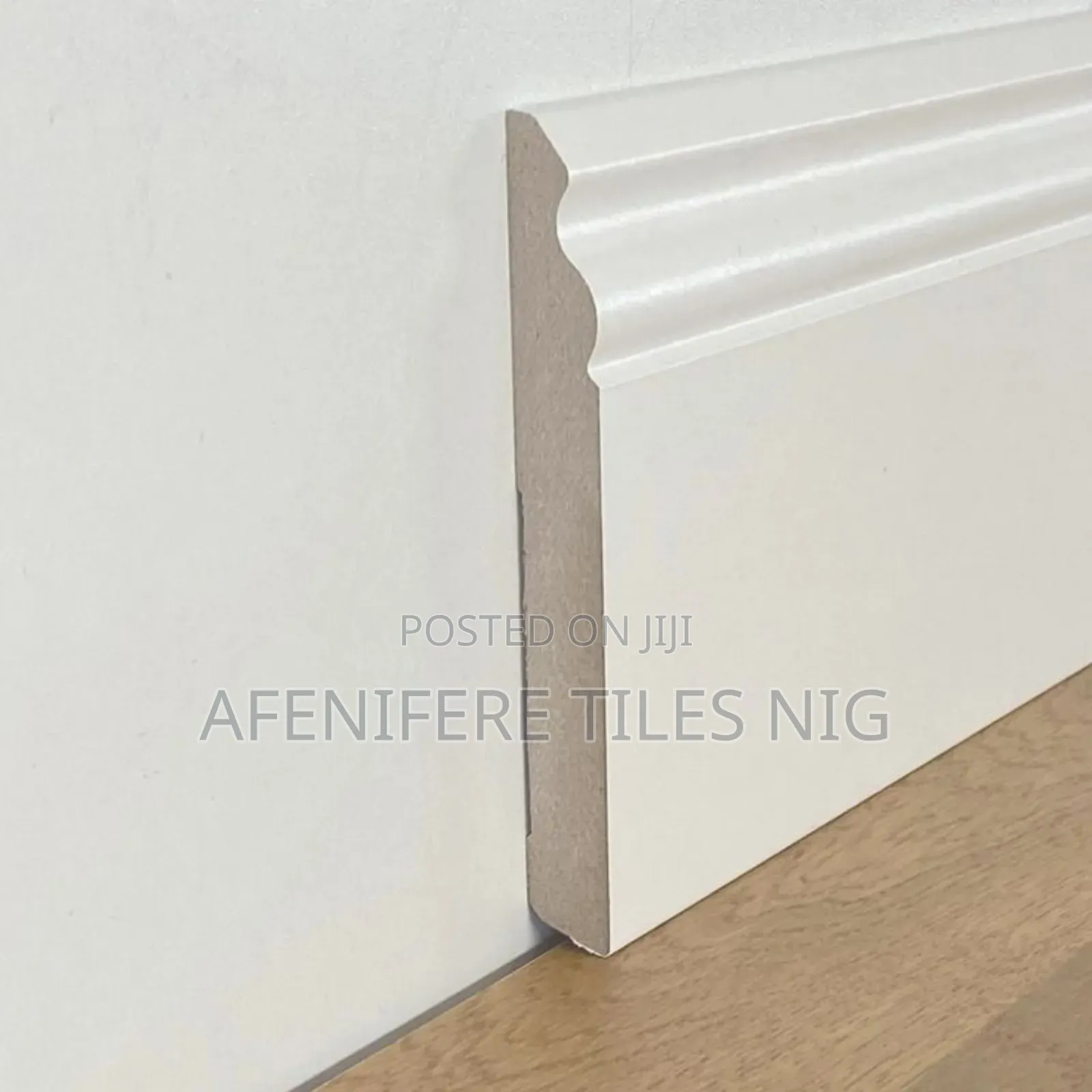 White Fiber Floor Skirting