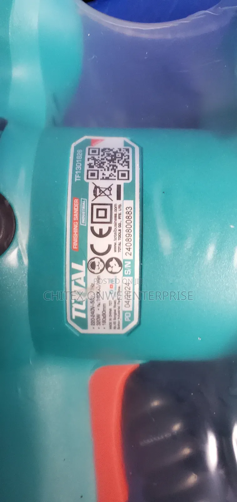 Total Orbital Sander.