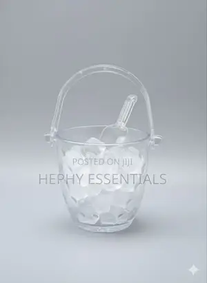 Glass Ice Bucket With Ice Picker