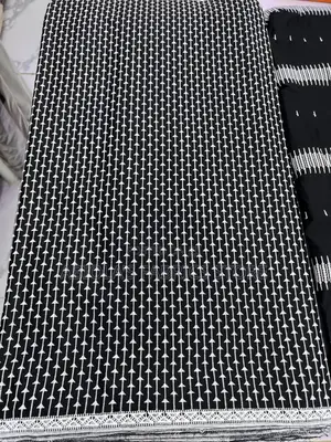 Swiss Voile Black and White Lace