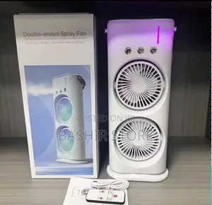 Double-Ended Spray Fan. Usb Rechargeable