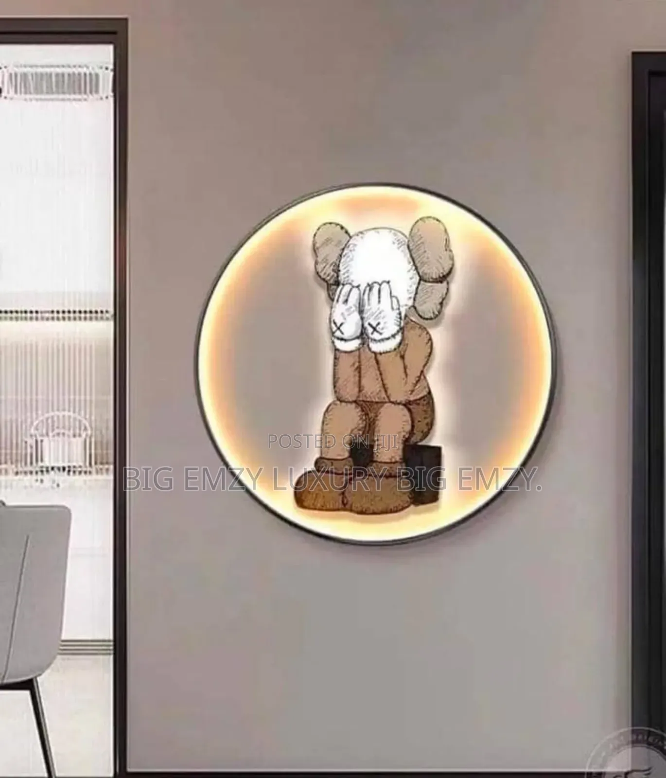 Led Modern Wall Art Decor Frame Light.