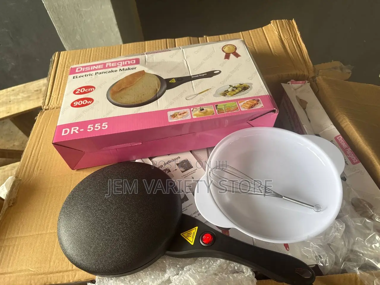 Disnie Regina Automatic Electric Instant Heating Crepe Maker,