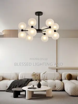 Size 700mm*500mm by 12 Glass Up and Down Modern Chandelier Light