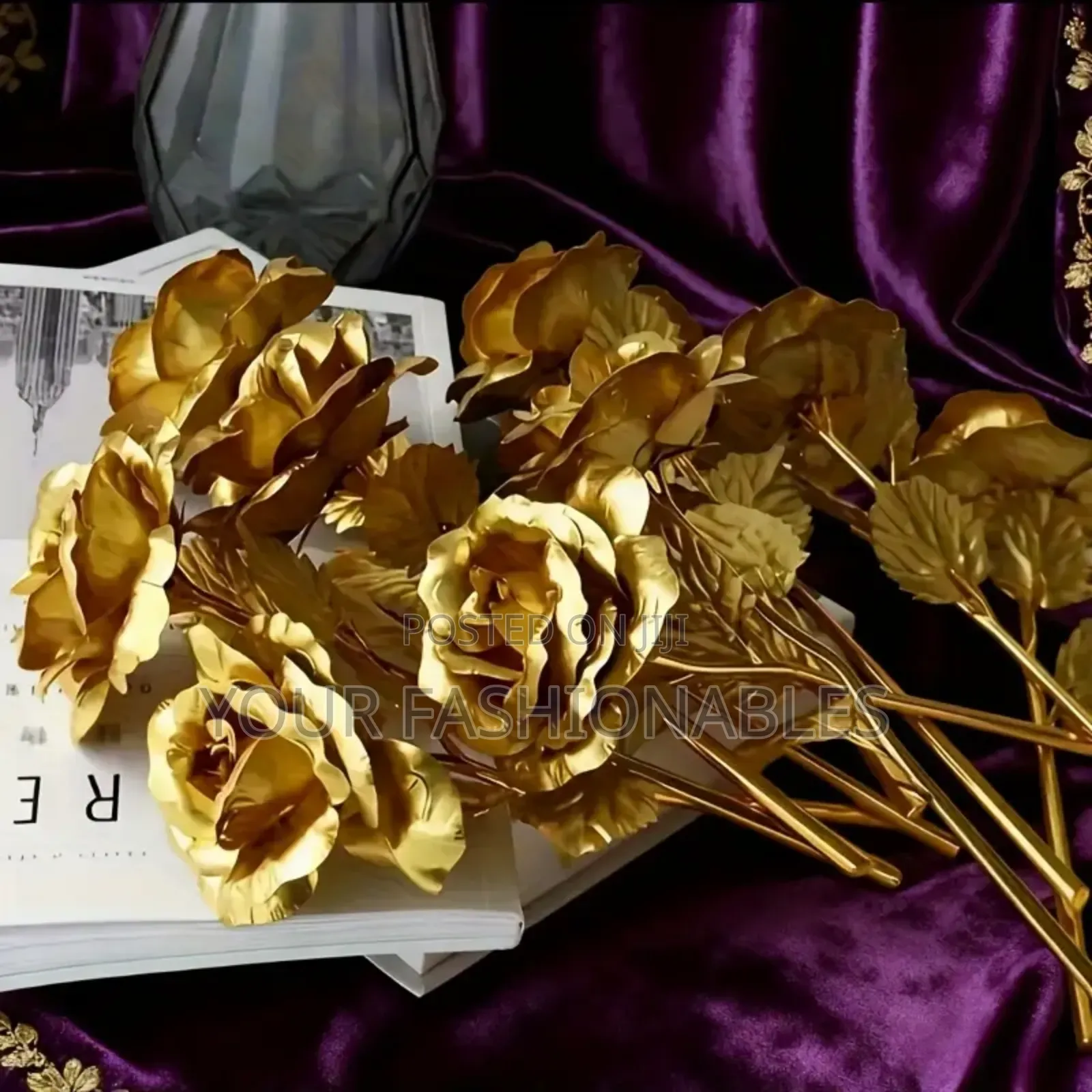Golden Roses Flowers