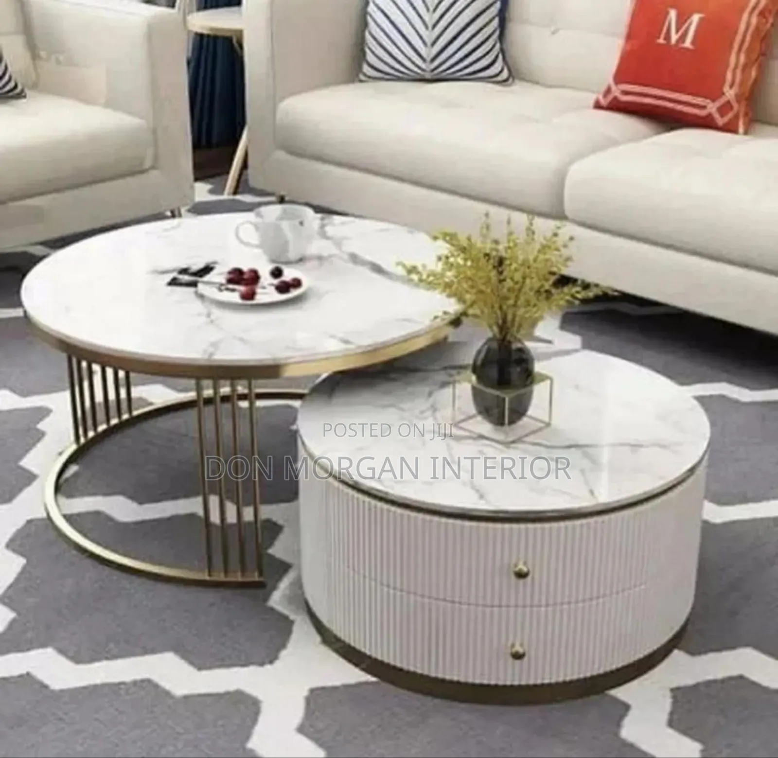 Center Table With Marble Top
