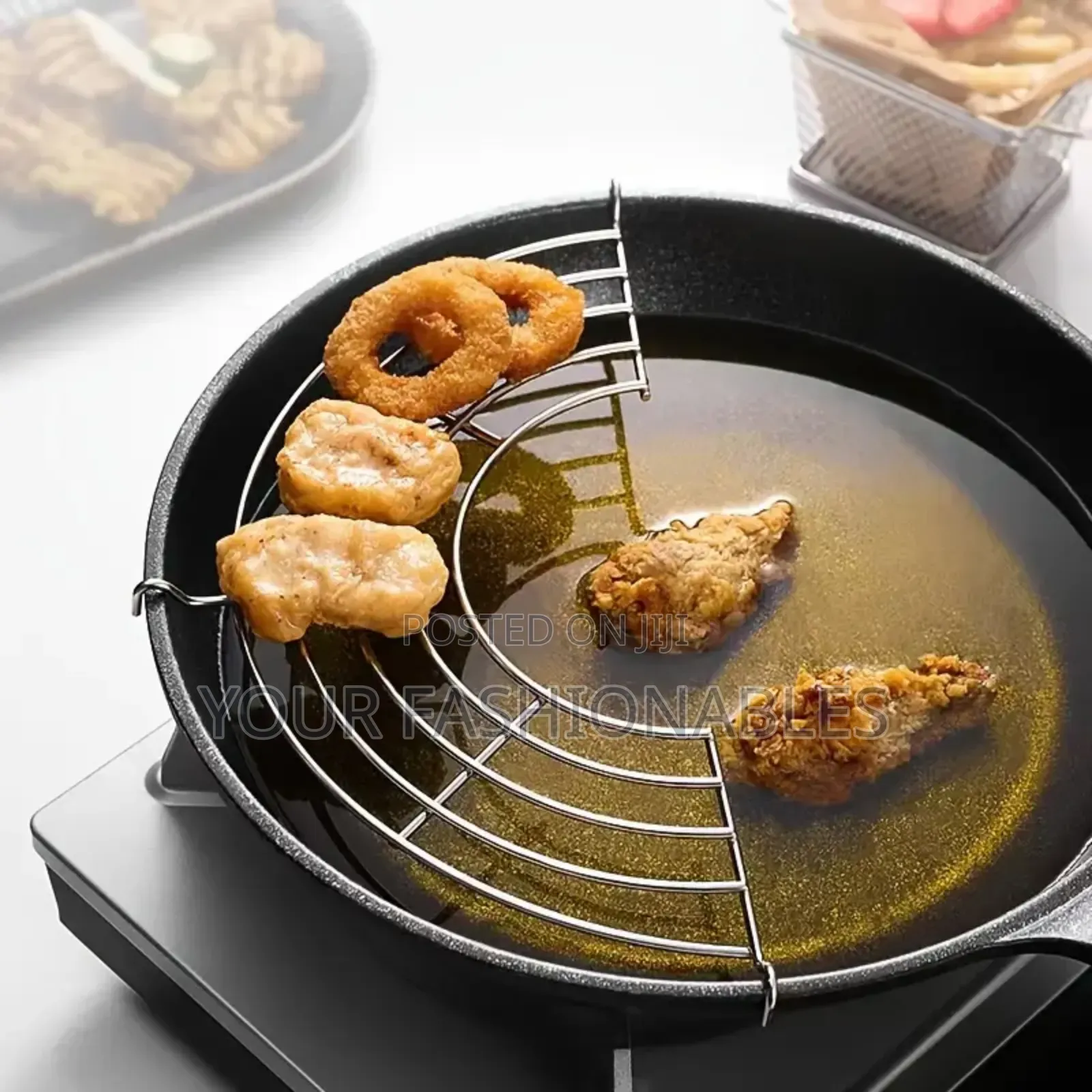 Oil Drainer Frying Pan Rack