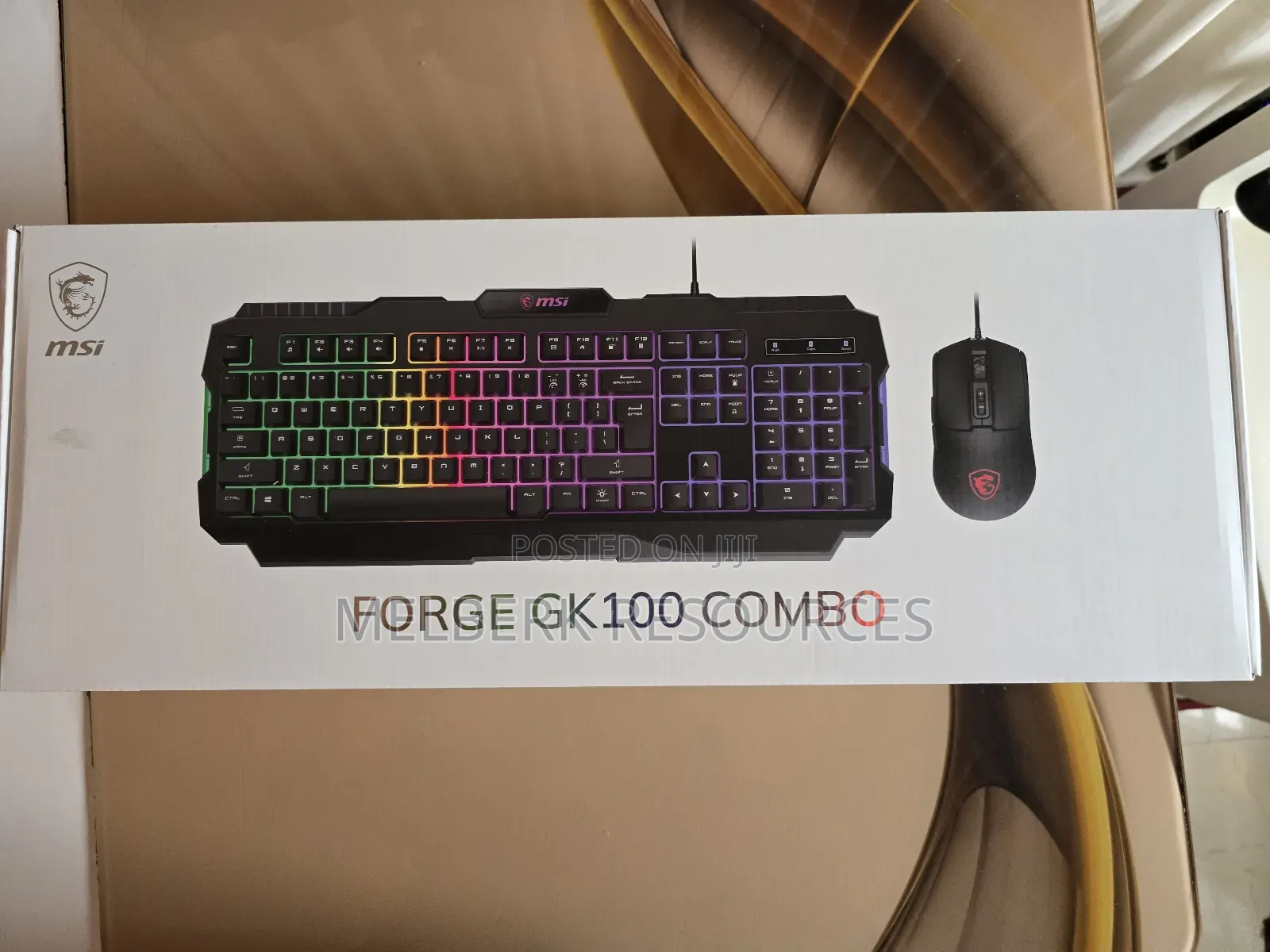 Msi Forge Gk100 Combo Gaming RGB Keyboard Mouse Set