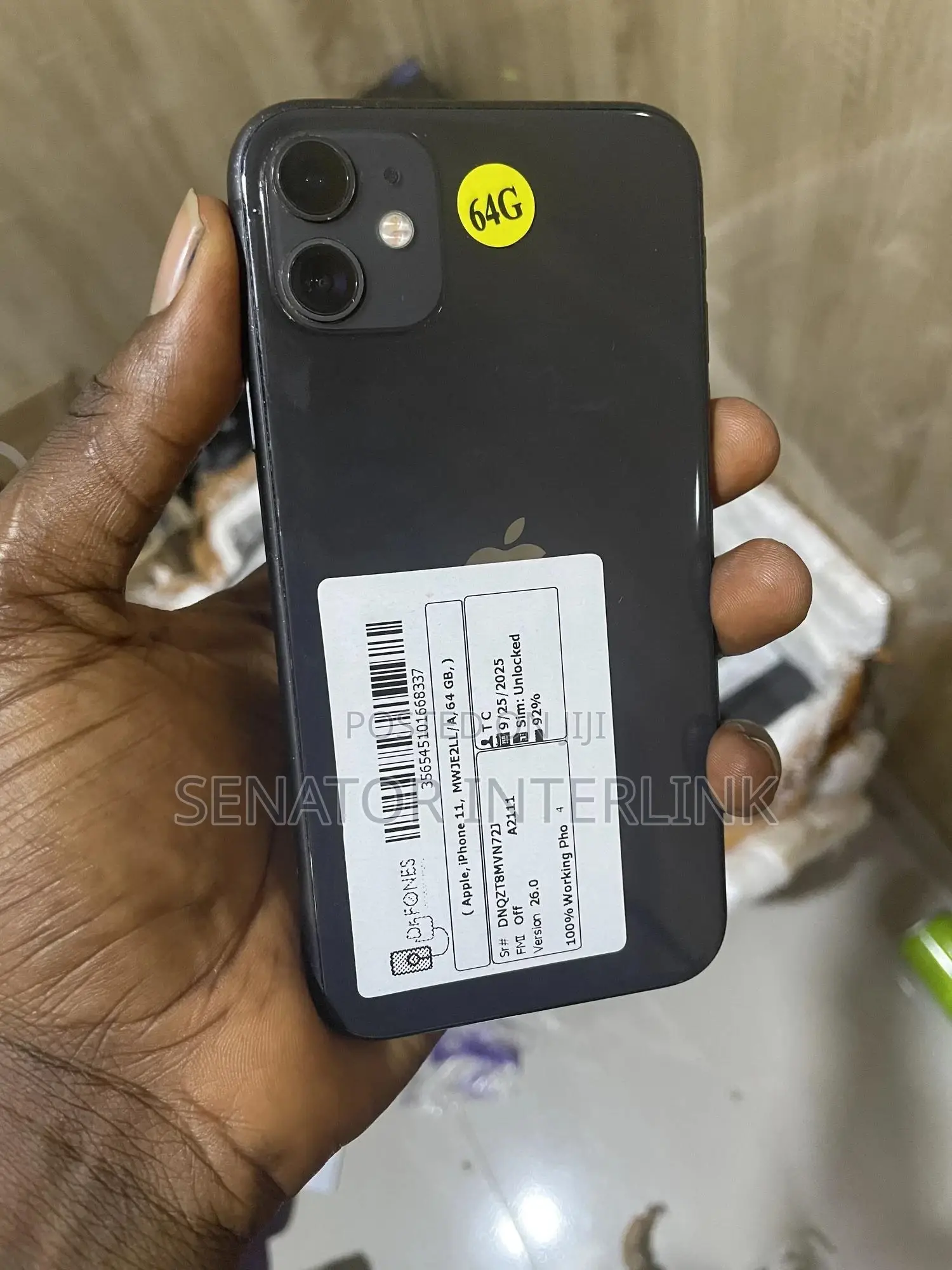 Apple iPhone 11 64 GB Black