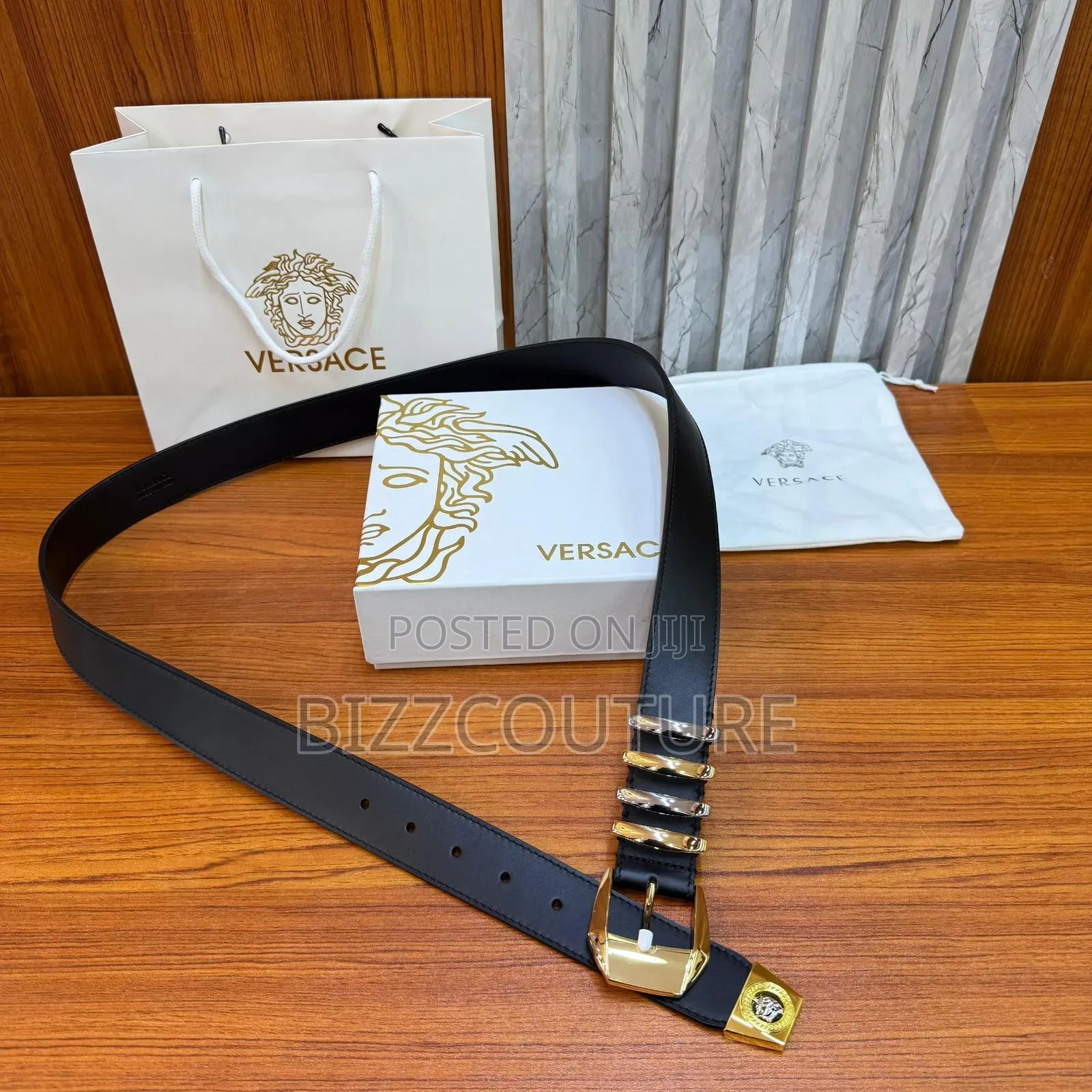 Original Versace Leather Belts Available in Store