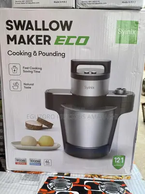 Syinix Swallow Maker Eco -cooking Pounding All In One! Yam/Fufu/