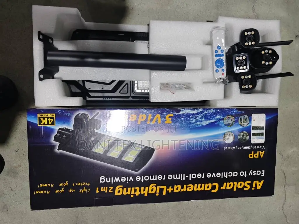 Ai Solar Camera and Lighting Equipped With a Dual-Layer 450w Ultra-Wi-
