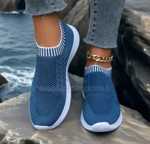 Female Breathable Sock Sneaker Reddish Brown