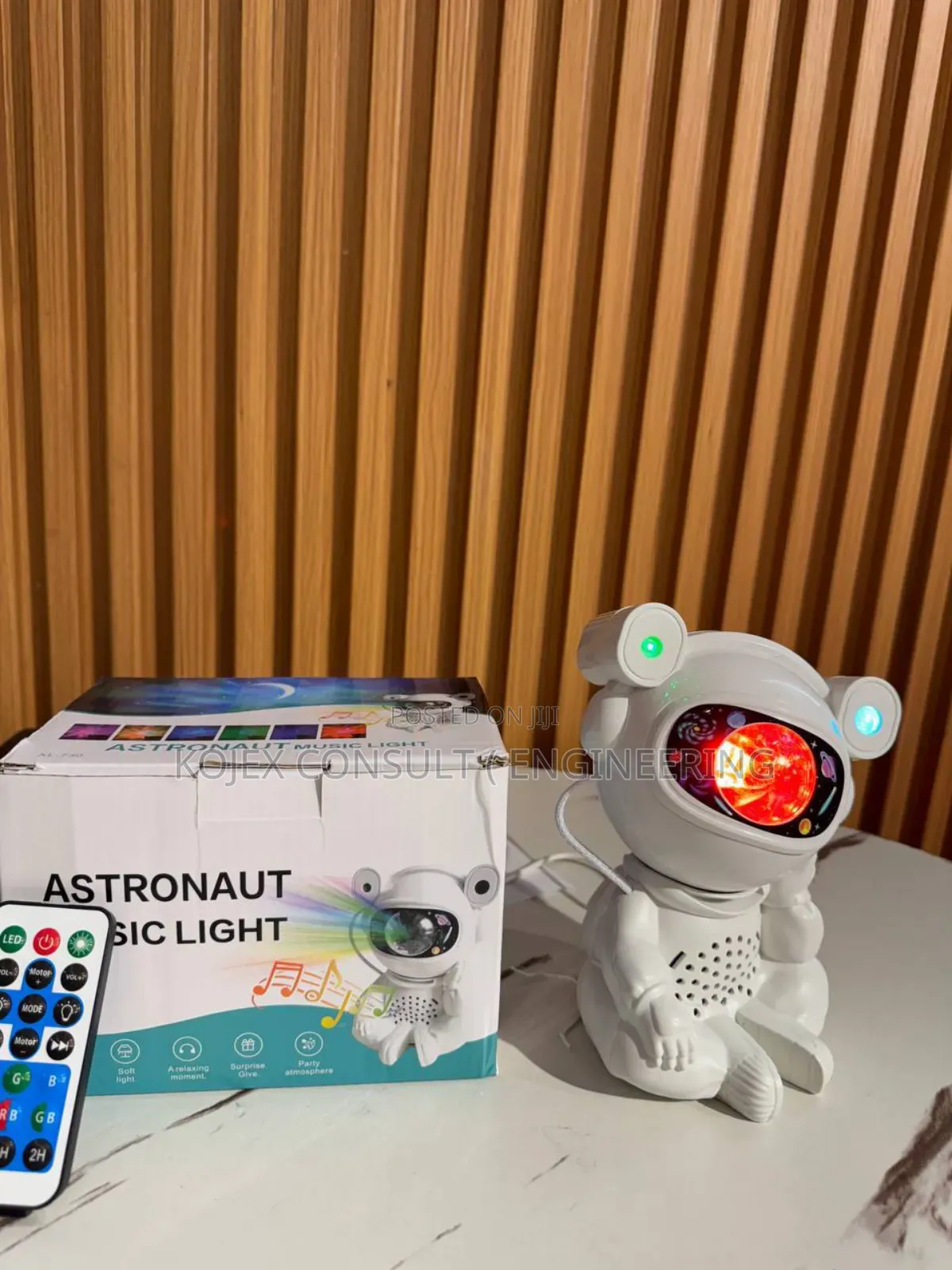 Sitting Astronaut Projector Light Plays Music 360 Rotation