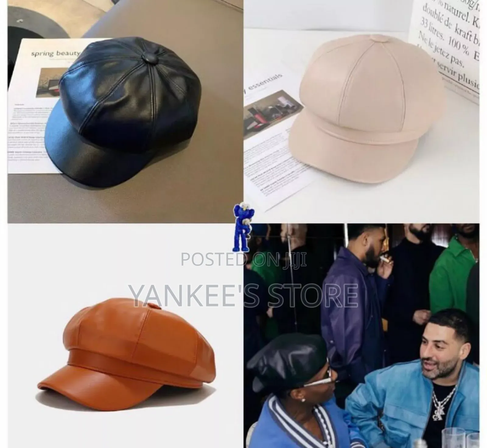 Quality Boys Leather Cap