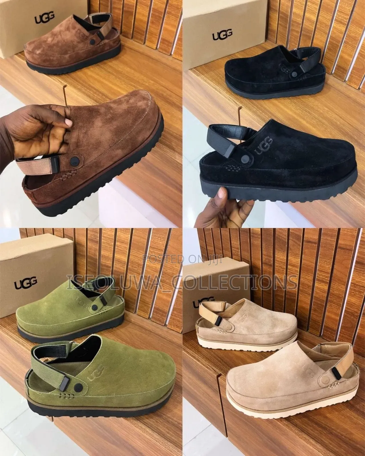 Ugg Suede Slingback Clog Sandals