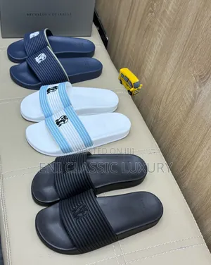 Super High Quality Luxury Men's Slides Brunello Cucinelli Well Banded