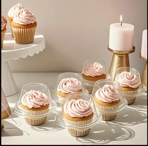 Transparent Single and Double Cupcake Holder / Box