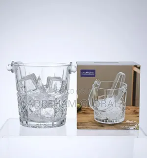 Glass Ice Bucket With Ice Picker