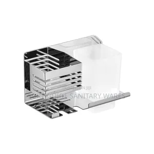 Steel Wall Mounted Toothbrush Cup Holder