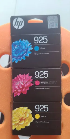 Hp 925 Ink Cartridges for Cyan Magenta and Yellow Colours