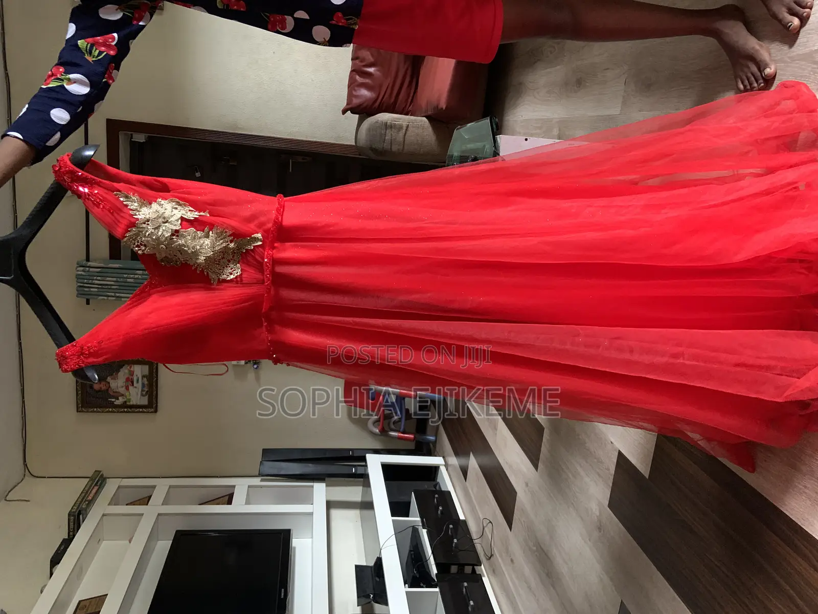Red Already Made Gown