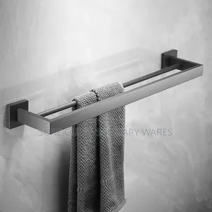 60cm Bathroom Double Layer Towel Bar