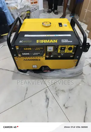 3.5kva Firman Ac6000e2 Power Generator by Sumec
