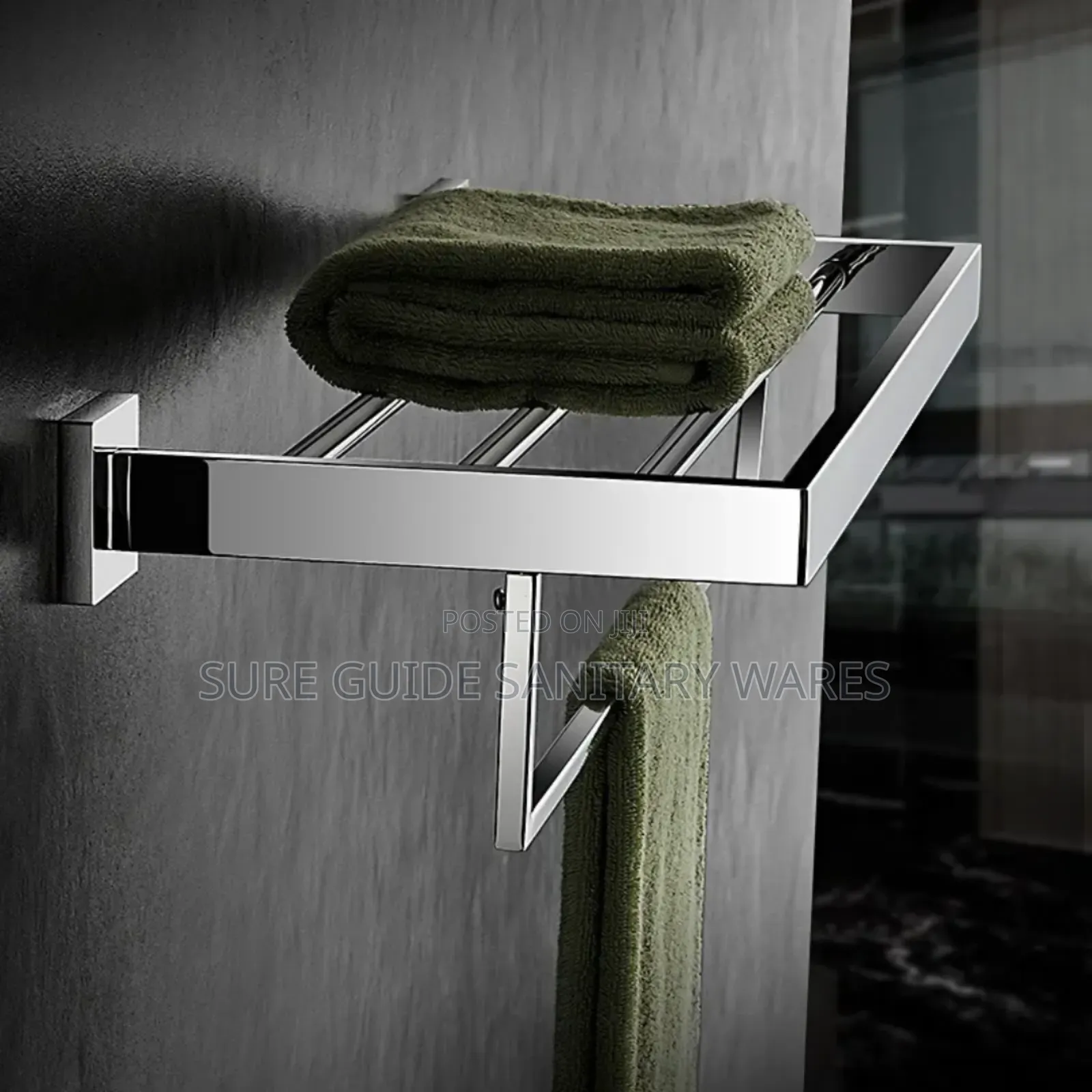 Chrome Multiple Bathroom Towel Racks