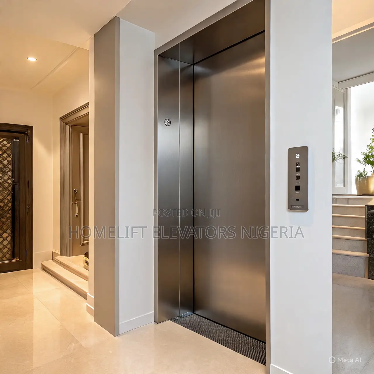 4 Stops Hydraulic Gearless Homelift Elevator