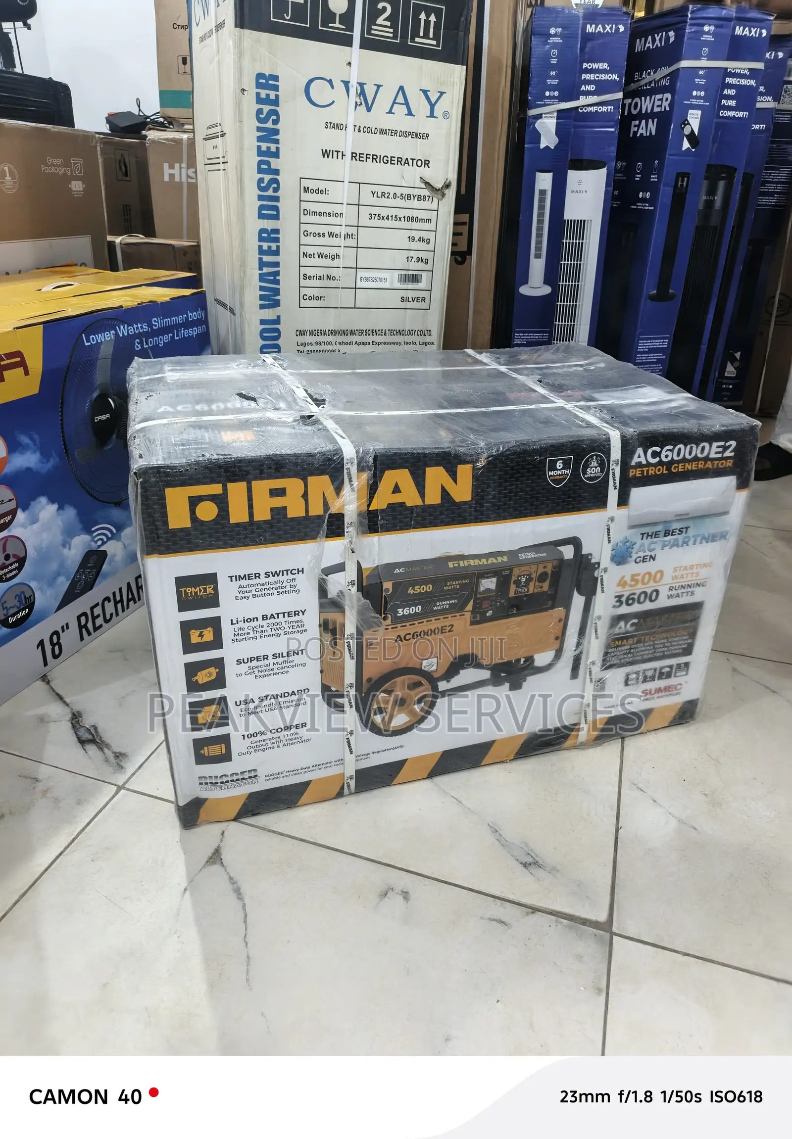 Firman 3.5kva Ac6000e2 Generator, Stable Performance Model