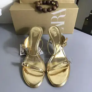 Zara Gold Heels