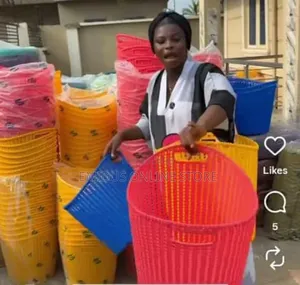 Waste Bin Fancy Plastic Basket