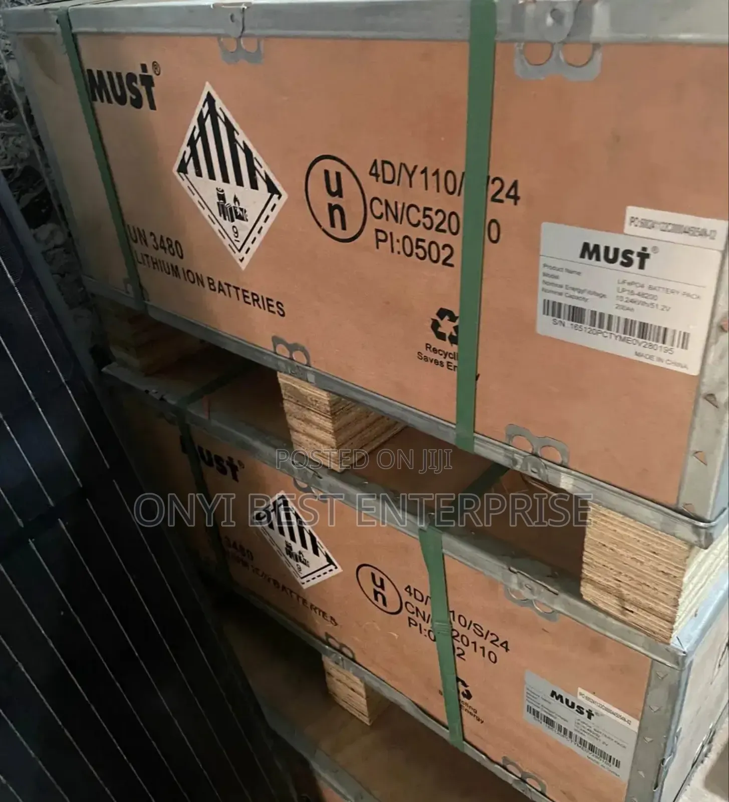 Must Lithium Ion Battery 15kwh 51.2v