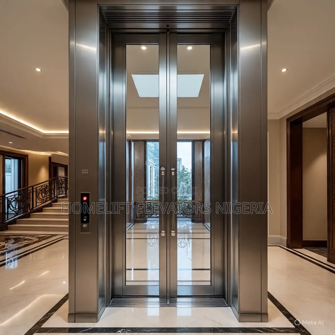 “Hydraulic Glass Residential Elevator”