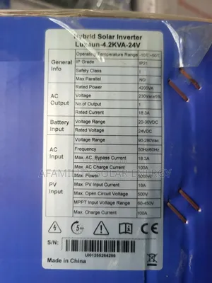 4.2kva 24v Hybrid Inverter Luxsun