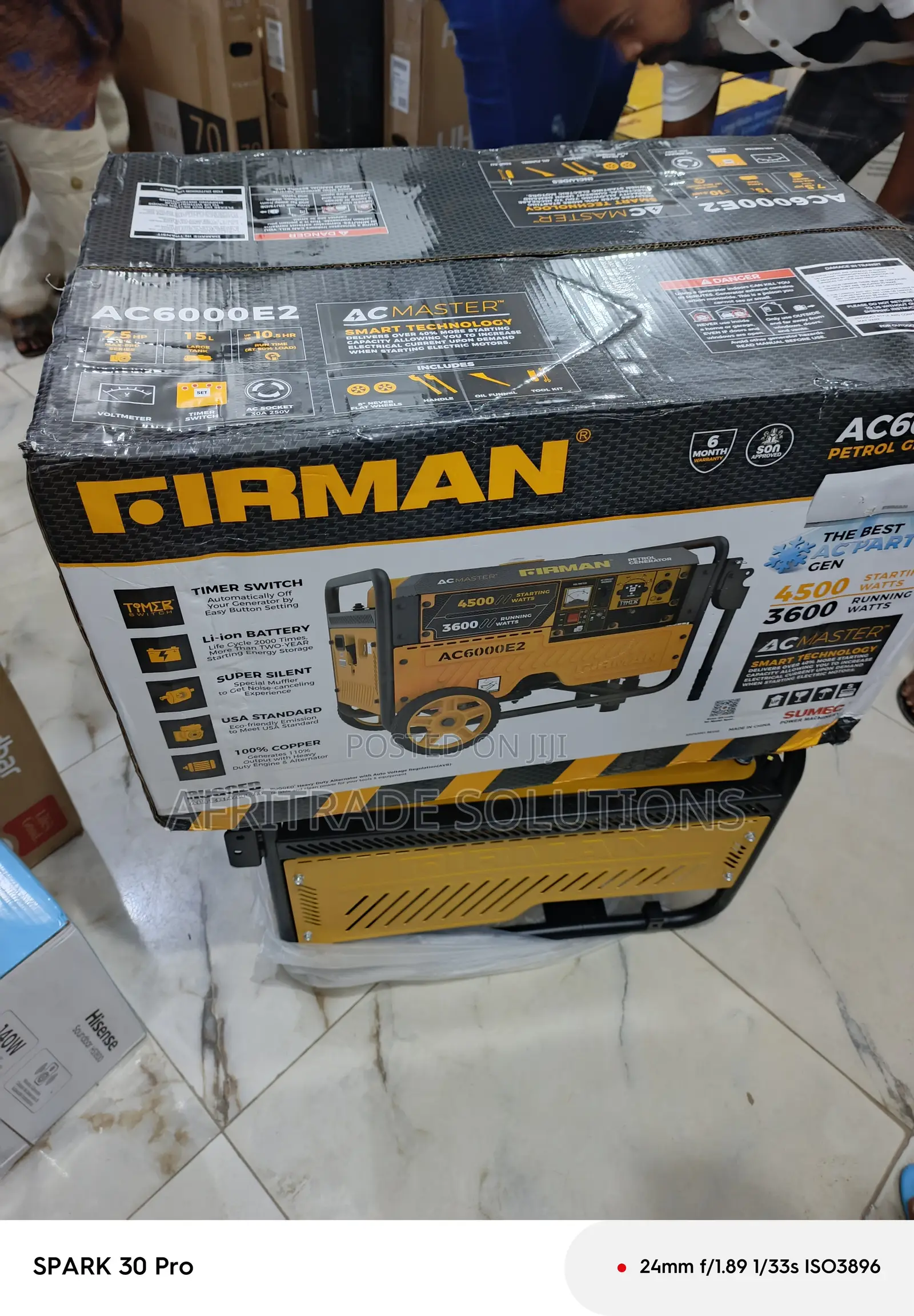 Firman Ac Master 4.5kva Generator Ac6000e2 – Petrol Engine