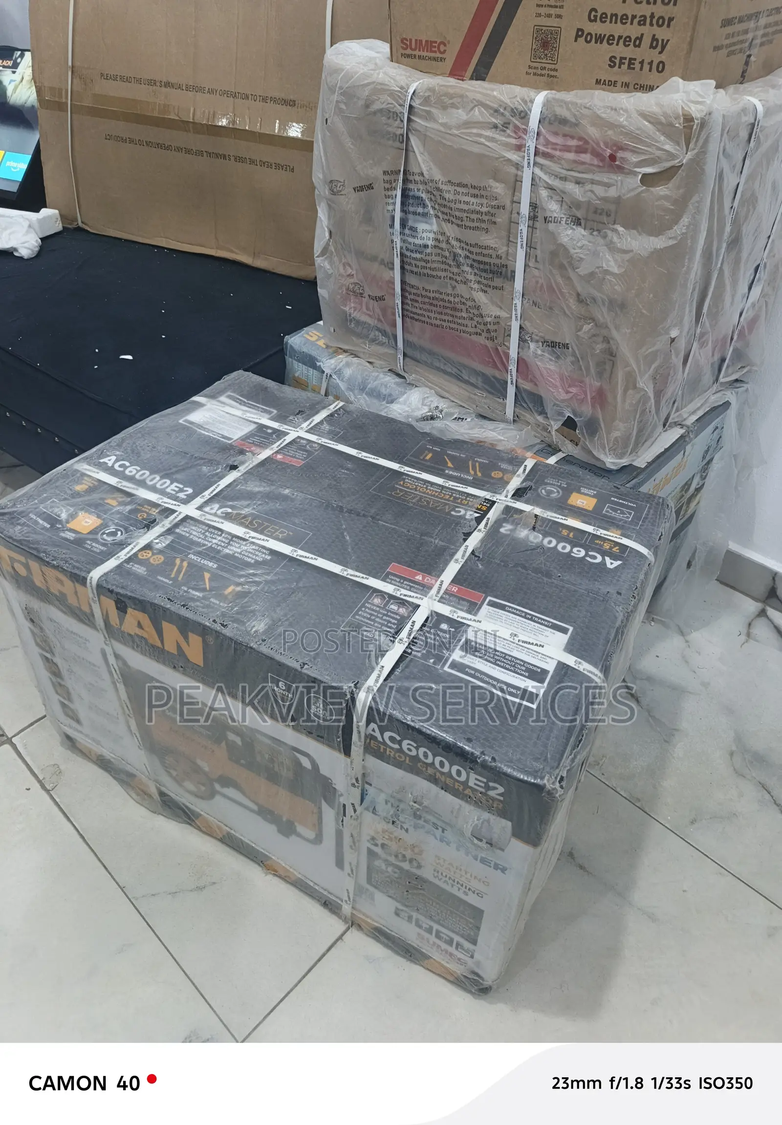 Firman 3.5kva Ac6000e2, Efficient Engine With Recoil Start