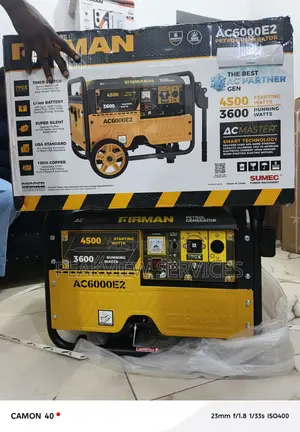 Firman 3.5kva Ac6000e2, Compact and Stable Operation Type