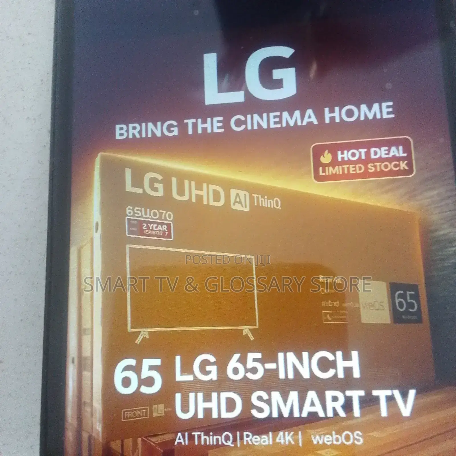 65 Inches Smart Tv Sharp Contrast Ultra Uhd Screen Transition