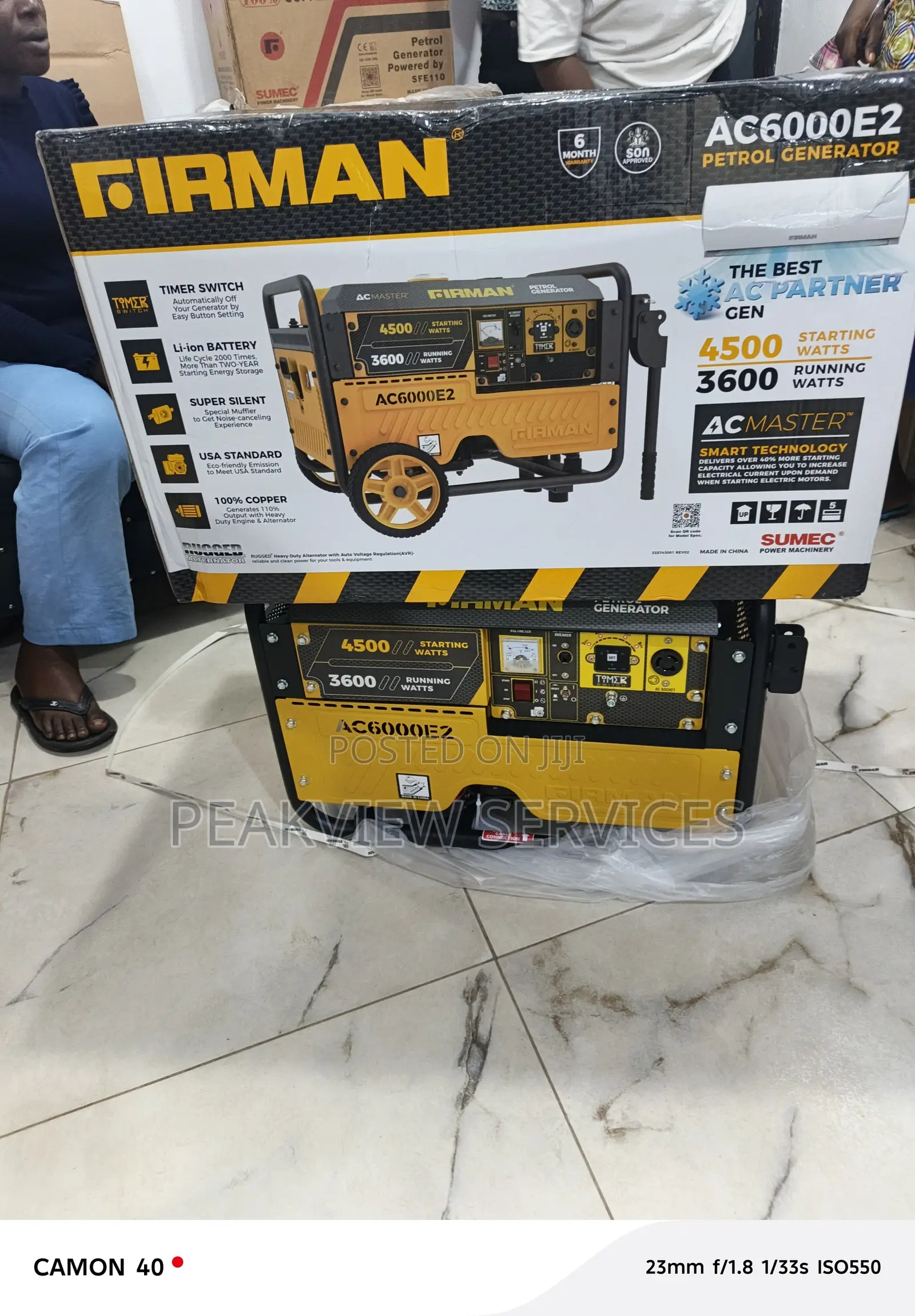 Firman Ac6000e2, 3.5kva Generator for Lasting Use