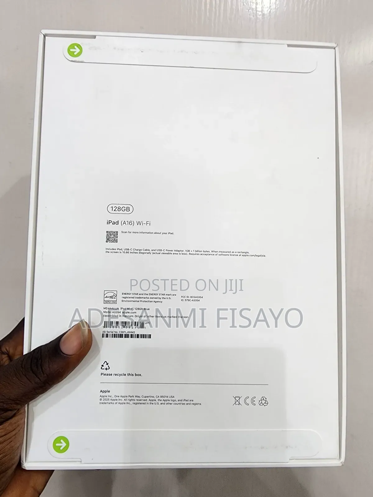 New Apple iPad (2025) 128 GB Blue