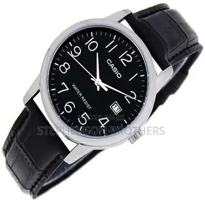 Casio Gents MTP-V002l-1budf Metal Basic Black Analog Date Display